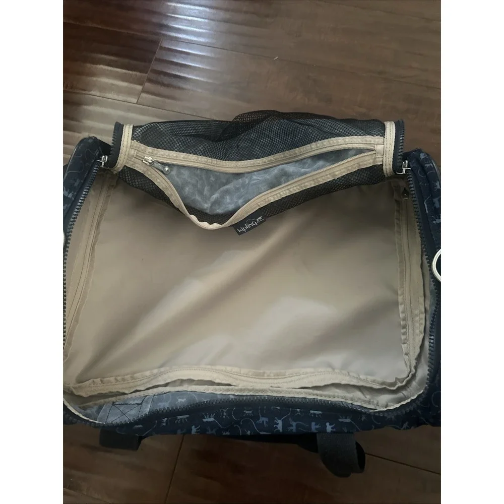 KIPLING Teagan Wheeled Duffle Turquoise Blue  Travel Suitcase